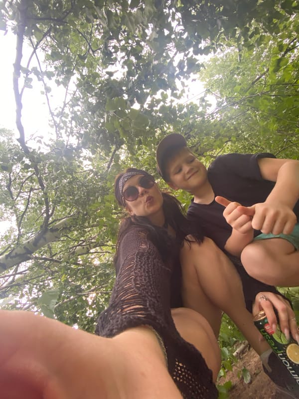Families document ordinary moments in Chaikovsky park and forest
