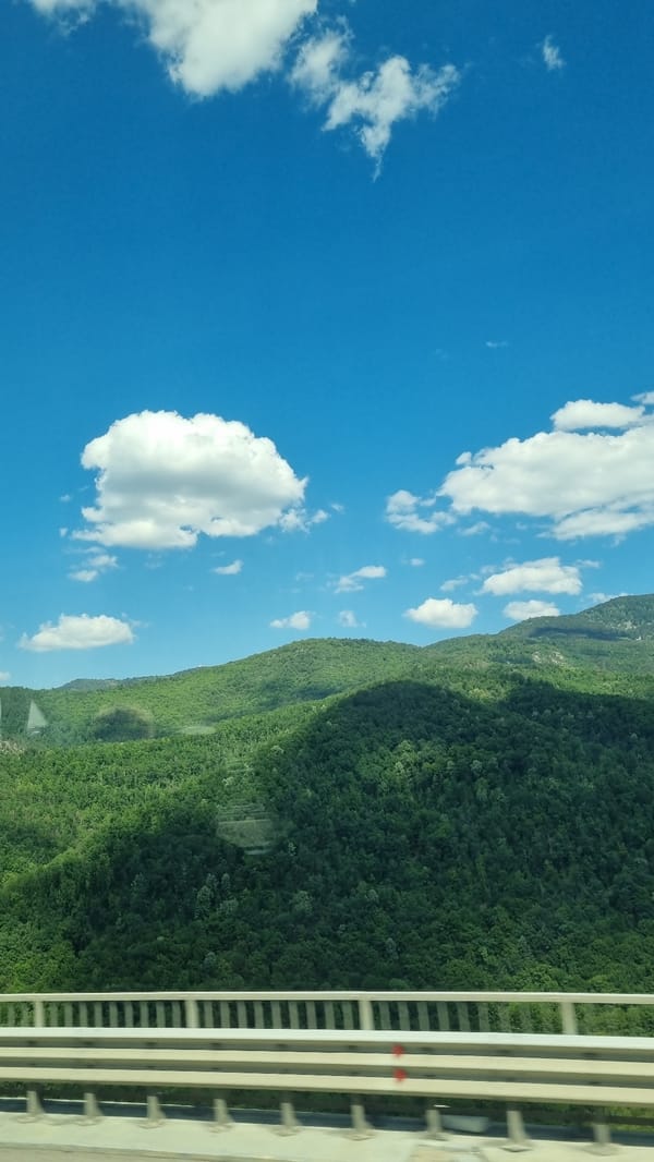 Mountain highway views near Vrachesh, Bulgaria