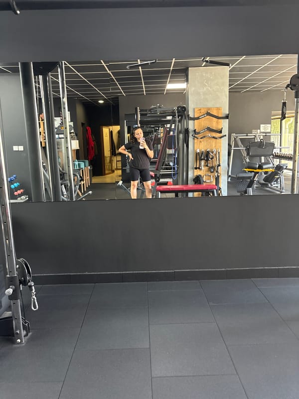 Gym selfie session in Troyan, Bulgaria