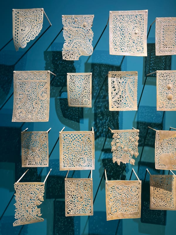 Art gallery visit and embroidery workshop in Ubud