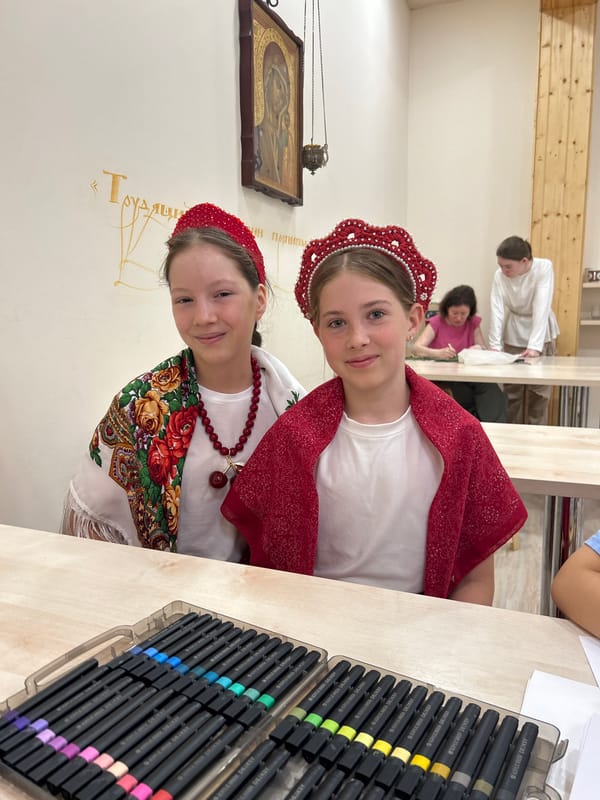 Traditional folk costumes and Karavai bread in Izhevsk