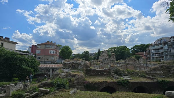 Afternoon exploring Varna's Roman ruins and waterfront dining