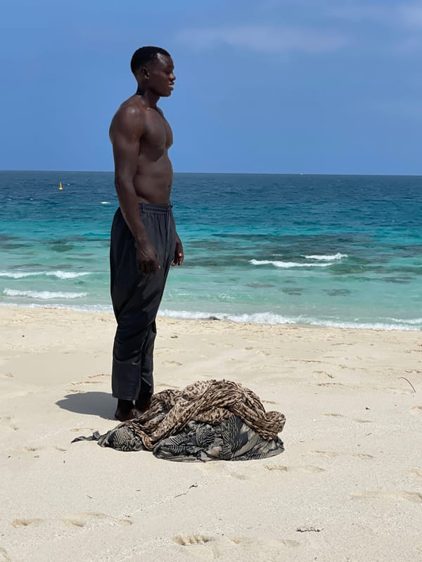 Morning beach activity captured across Zanzibar coastline