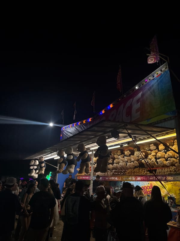 Nighttime festival draws crowds to illuminated carnival in Thermal, California