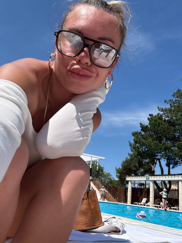 Poolside day at an Anapa resort with kids, costumes, and sun