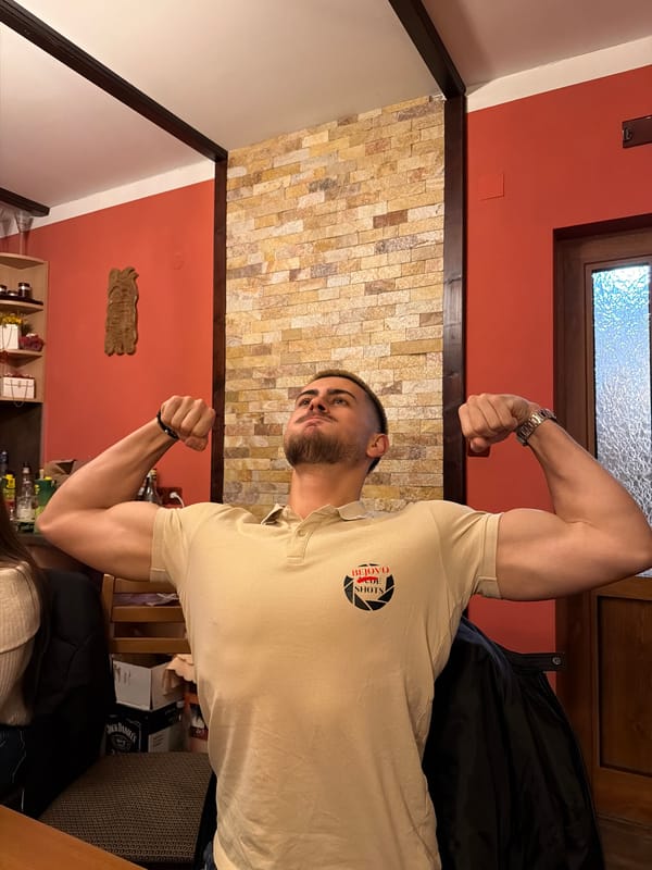 Friends pose and socialize in Berkovitsa home