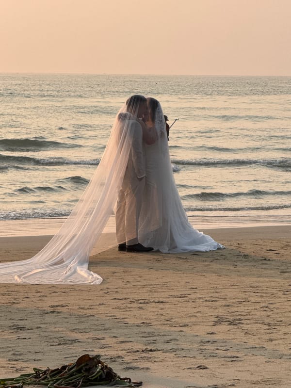 Wedding photoshoot captures romantic moments on Đà Nẵng beach