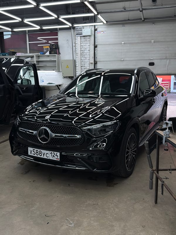 Detailing session underway at a Krasnoyarsk auto workshop