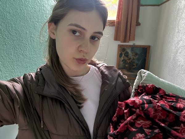 Woman photographed in car and home in Panagyurishte, Bulgaria