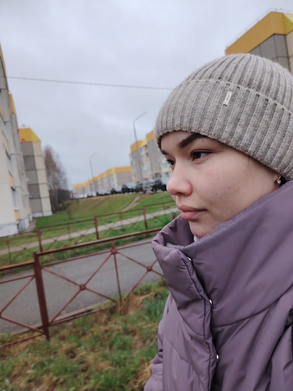 Morning life documented in Markovskii, Russia residential area
