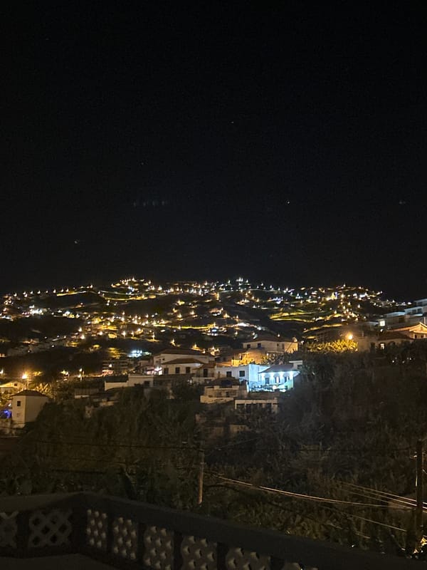 Evening scenes captured in Portuguese coastal town Câmara de Lobos