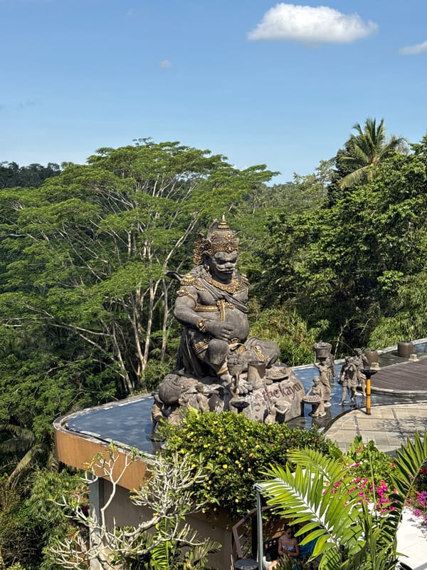 Morning temple life documented in Payangan, Indonesia