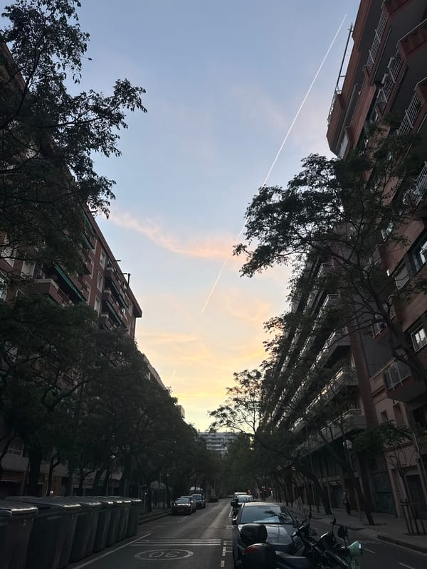 Morning street documentation captures Barcelona's urban landscape and local businesses