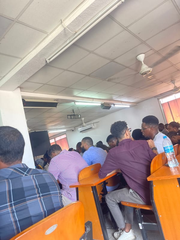 Students attend class session in Dar es Salaam