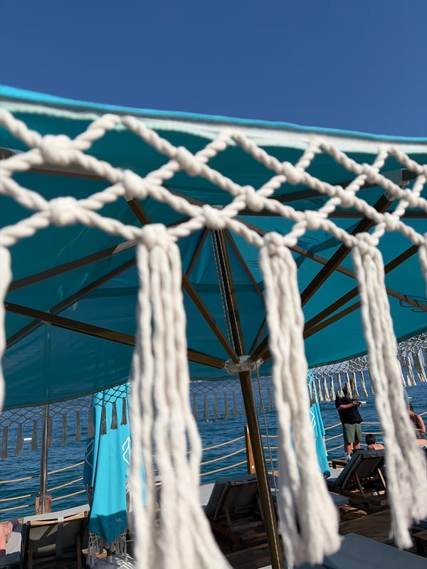 Seaside leisure moment captured in Kemer, Turkey
