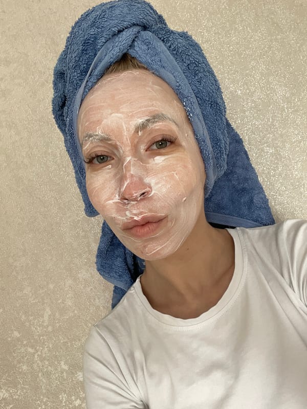 Mother, child share morning skincare routine in Perm home