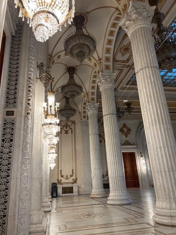 Romanian Athenaeum's ornate interior documented in Bucharest