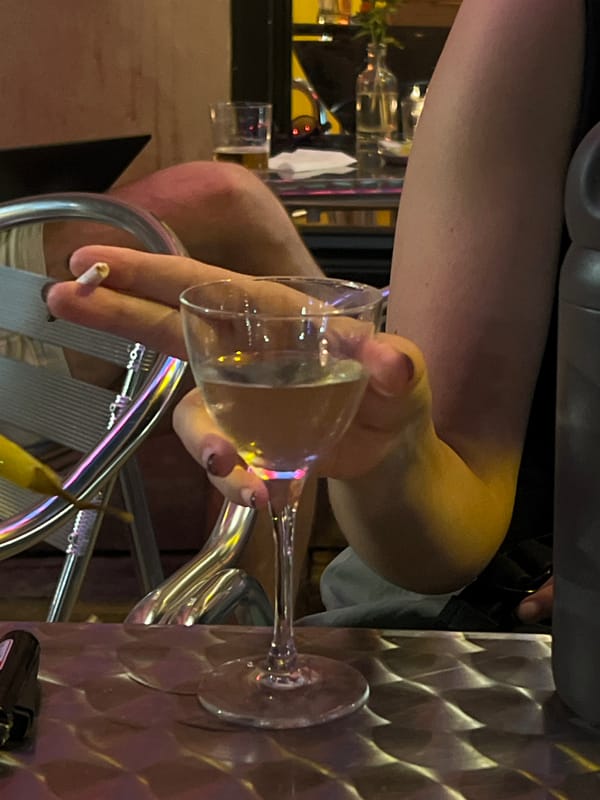 Evening social gathering documented at Tel Aviv restaurant