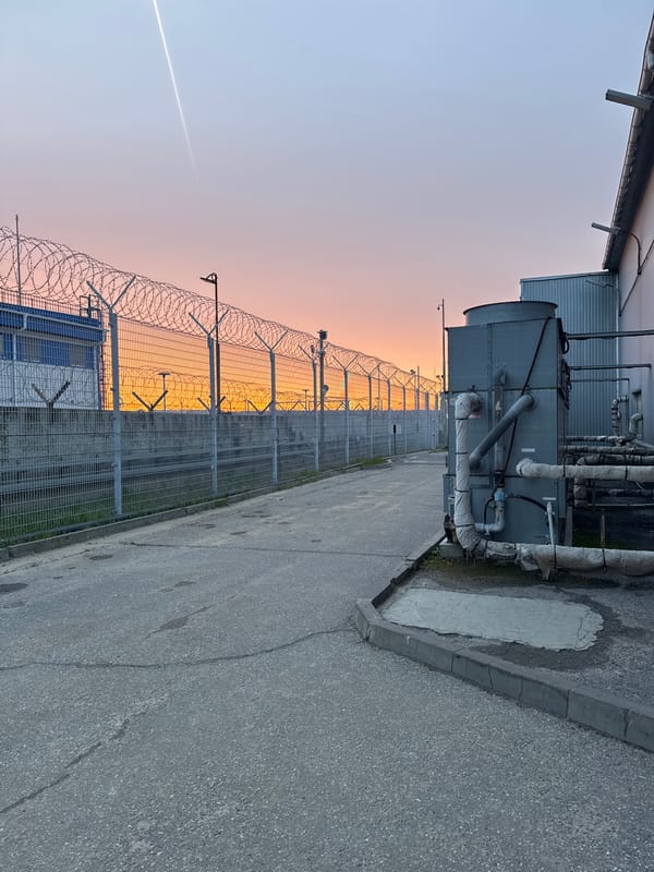 Security fence with barbed wire documented in Volzhsky