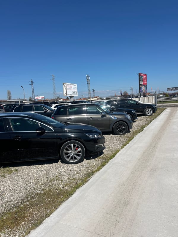 Car dealership lot documented in Trud, Bulgaria