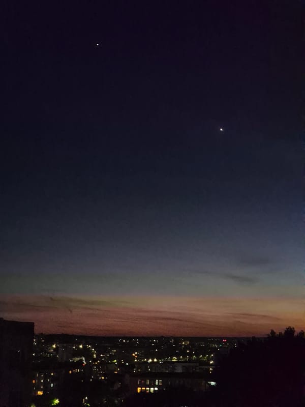 Mixed urban and personal moments captured across evening hours