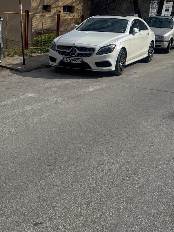 Mercedes-Benz parked on street in Sandanski, Bulgaria