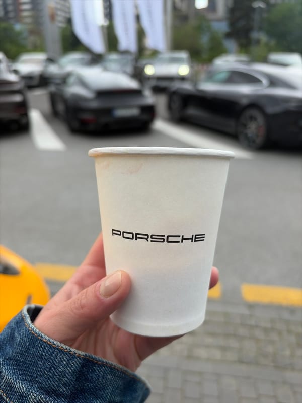 Luxury car display observed at Tbilisi dealership location