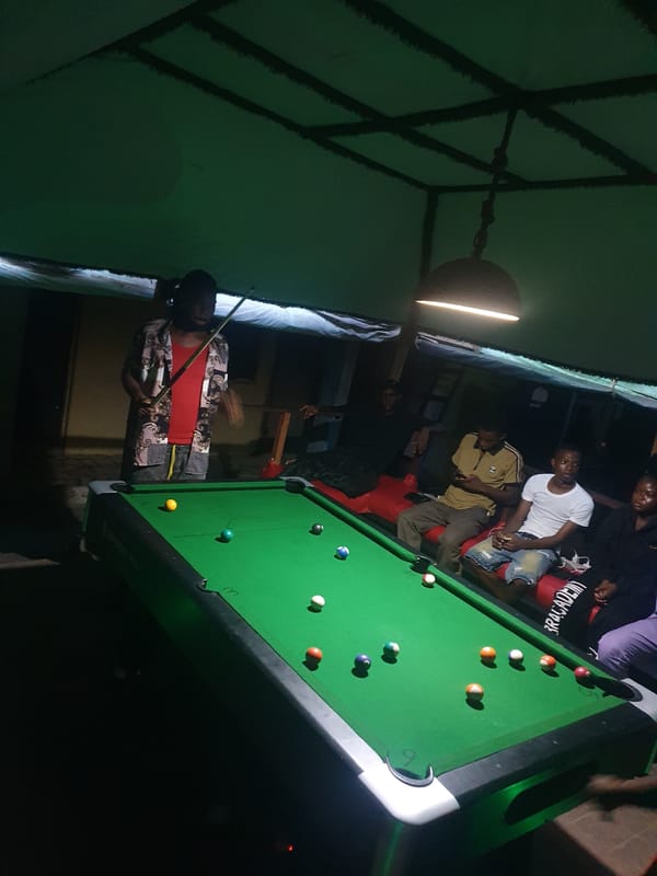 Evening pool game draws crowd at Lokoja recreation venue