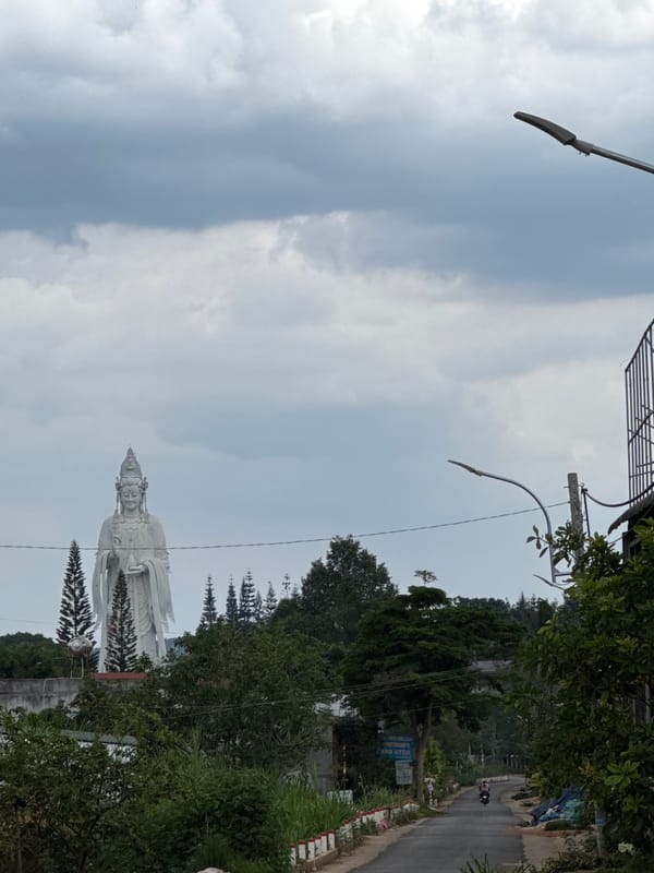 White Lady Buddha statue documented in Nam Ban, Vietnam