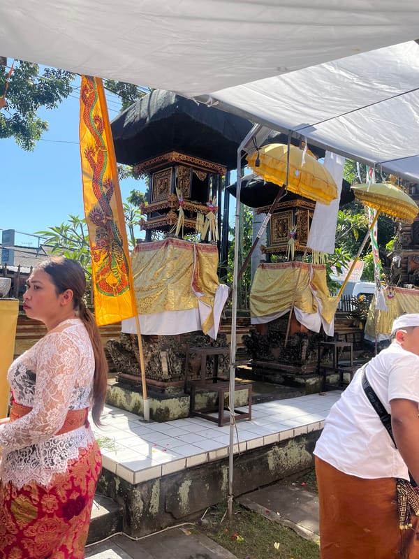 Traditional Balinese ceremony in Mendoyo, Bali