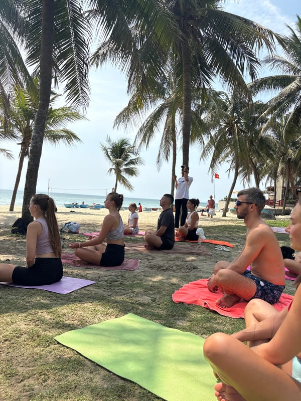 Beach fitness activities recorded at Mỹ Khê Beach, Đà Nẵng