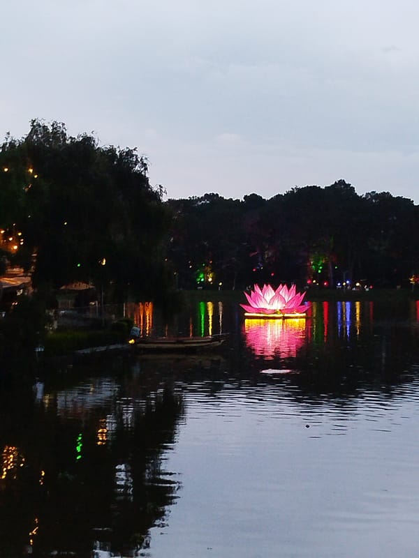 Buddha's Birthday celebration features lotus dances, lake displays in Da Lat
