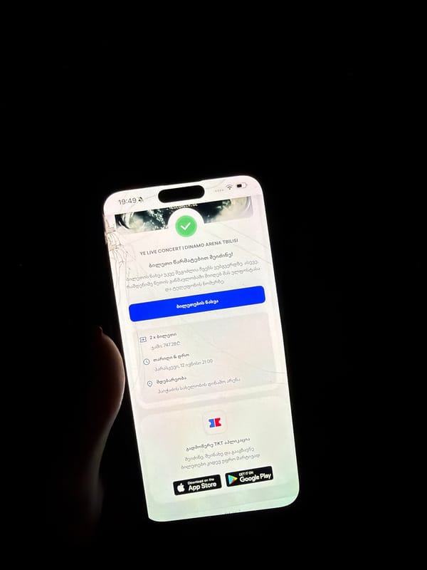 Cracked iPhone documented in dark Nakhodka setting
