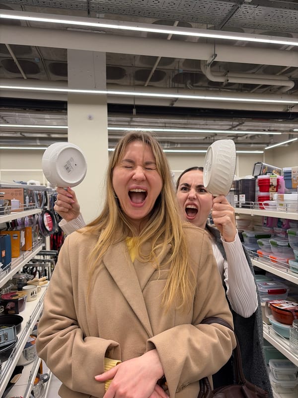 Shopper browsing retail stores with novelty items in Izhevsk