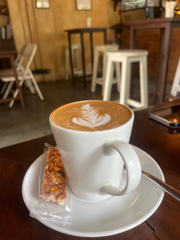 Morning coffee moment captured in Chopdem, India