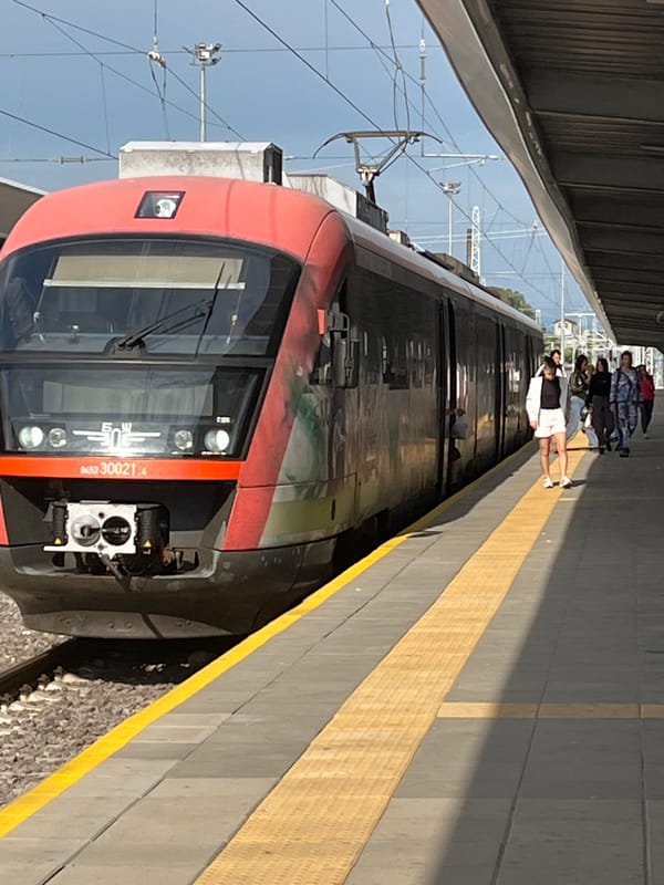 Early morning transit scenes documented around Plovdiv train station