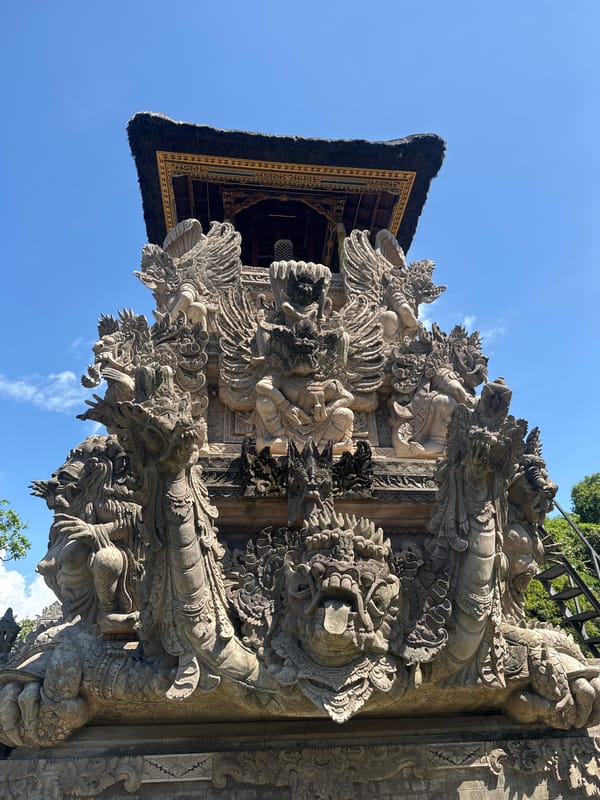 Temple carvings documented at Pura Meduwe Karang, Bali