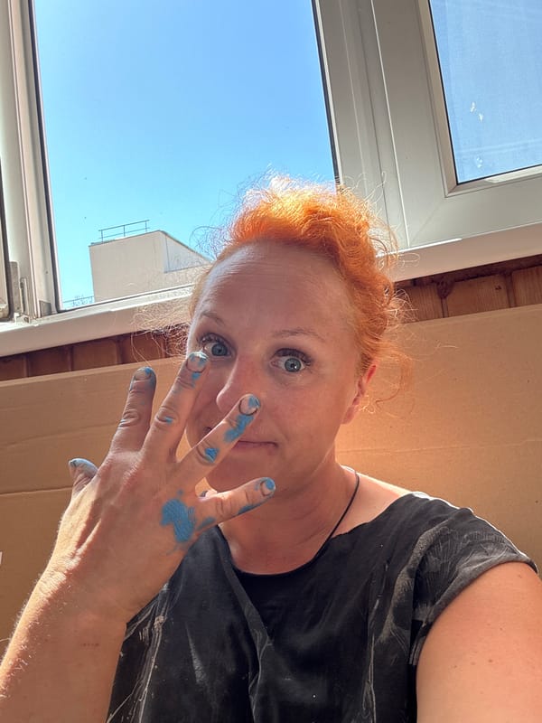 Woman with blue paint spotted in multiple Chaikovsky locations