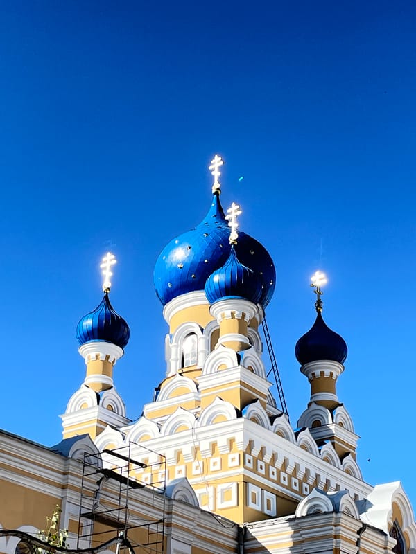 Church visitors document Orthodox service in Brest, Belarus