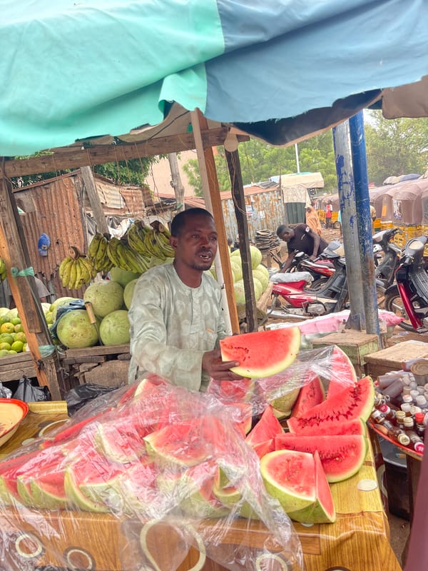 Morning market activity documented across Zaria, Nigeria