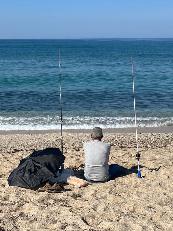 Morning beach activities captured along Alanya coastline
