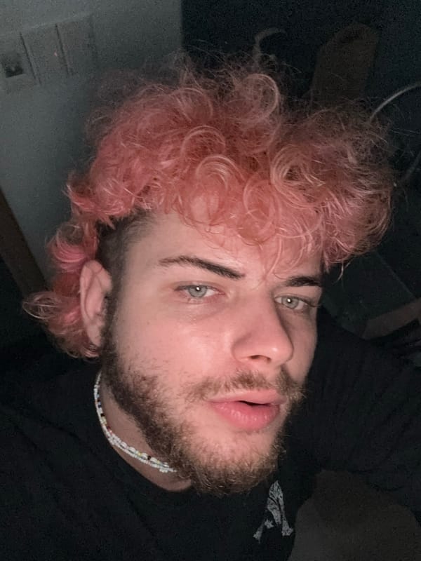 Pink-haired person photographed repeatedly with toys in Đà Nẵng