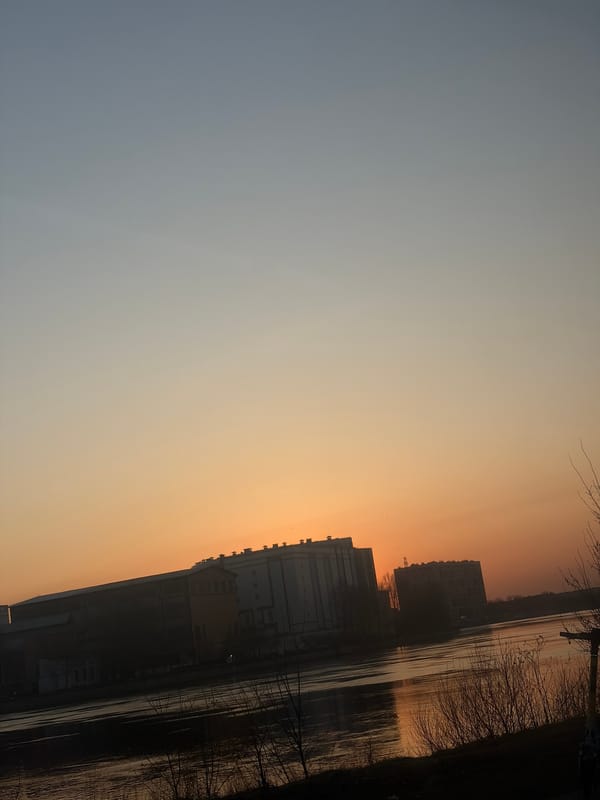 Saint Petersburg waterfront captured during sunset by multiple witnesses