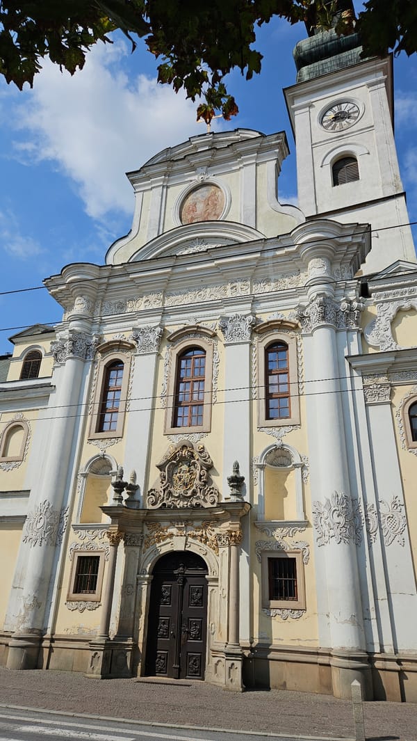 Morning stroll through Prešov's baroque old town architecture