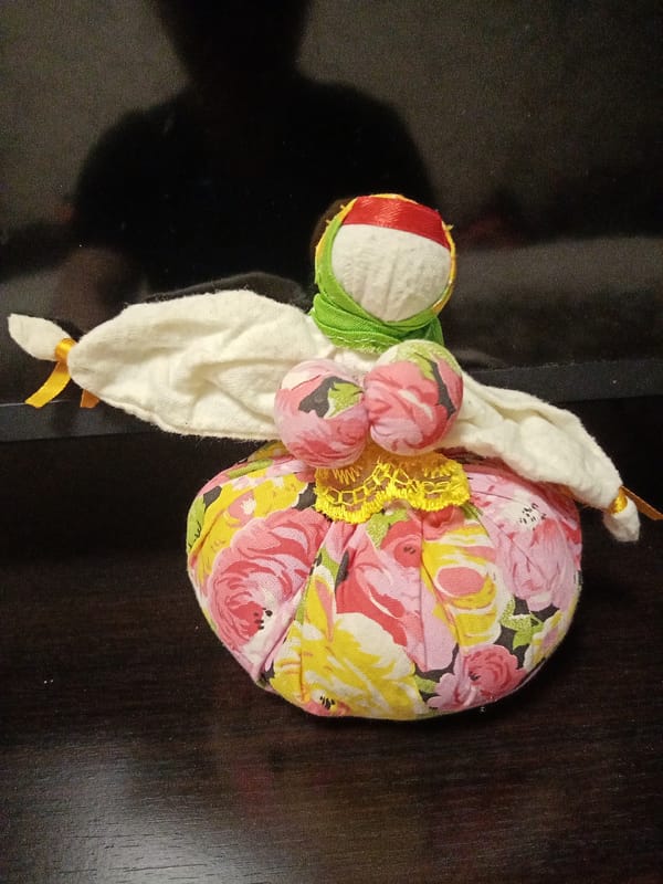 Domestic items and decorations photographed in Russian household