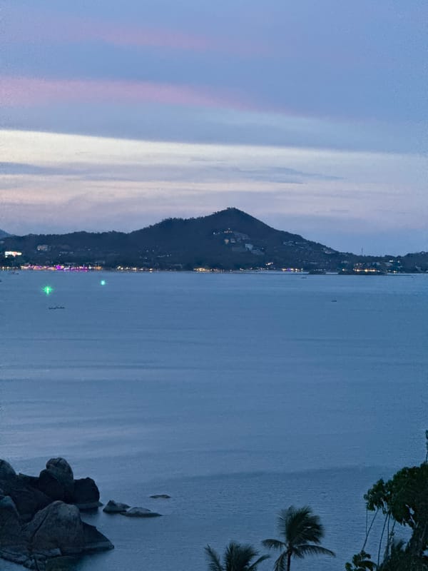 Sunset scenes captured across Ko Samui waters, Thailand