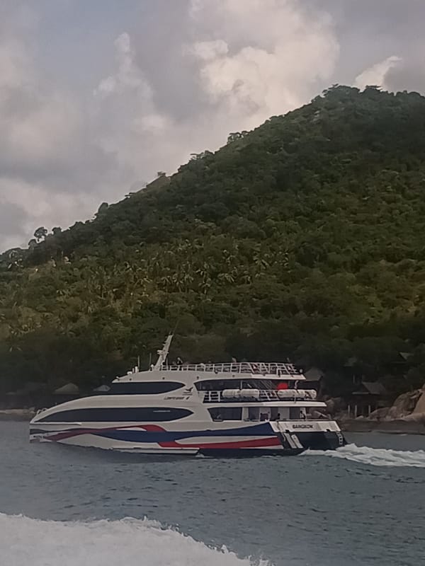 Bangkok ferry observed in waters near Ko Tao Thailand