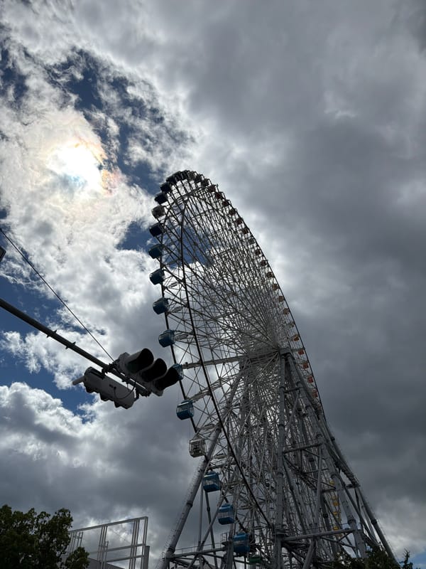 Early morning tour of Osaka landmarks and street scenes documented