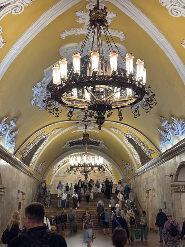 Inside Moscow's ornate metro stations and Kazansky railway terminal