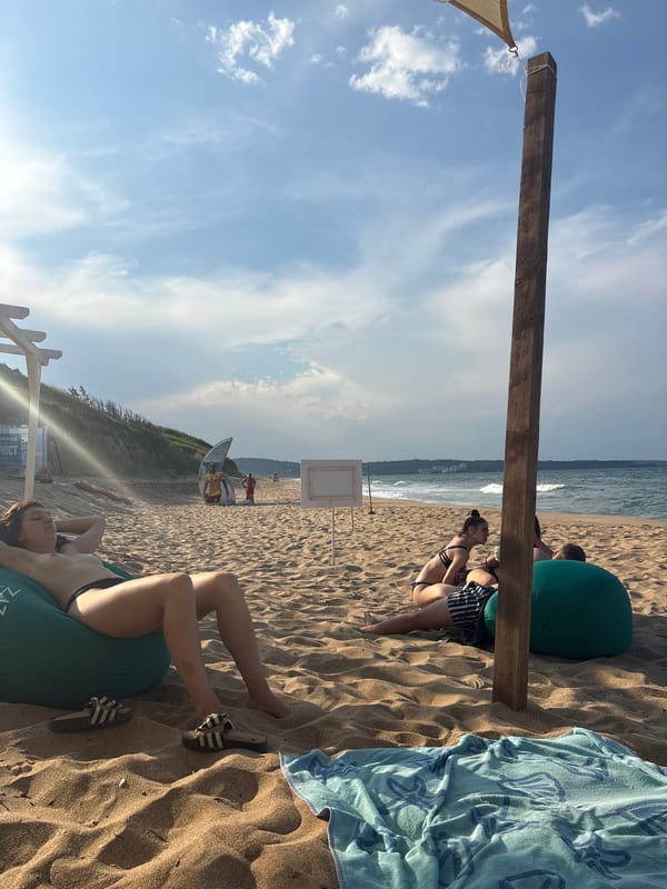 Lazy beach afternoon in Dyuni, Bulgaria